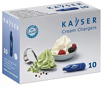 Баллончик для сифона для сливок с оксидом азота (N2O) 10 шт/уп KAYSER
