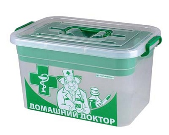 Контейнер для аптечки ПОЛИМЕРБЫТ 6,5л (6) 4380903