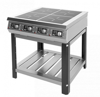 плита индукционная 4-х конфор. grill master ф4ип/800 (на подставке)