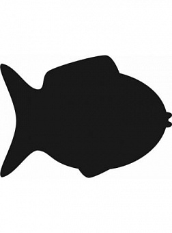 меловой ценник формата а6  "рыбка"
