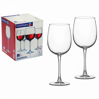 Набор бокалов для вина LUMINARC Allegresse 4шт 550мл     (2) (80)     L1403/0
