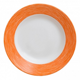 Тарелка d=220 мм. глубокая 400 мл. оранжевая Колор Дейз 