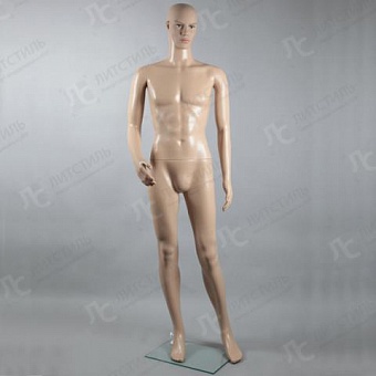 манекен мужской ростовой, телесный с макияжем xsl-m-1