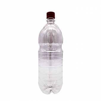 Бутылка ПЭТ 1.5л BPF с колпачком (Прозрачная) (х45) Россия