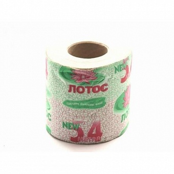 Туалетная бумага на втулке «Лотос new 54» вт серая (40шт. в упаковке)