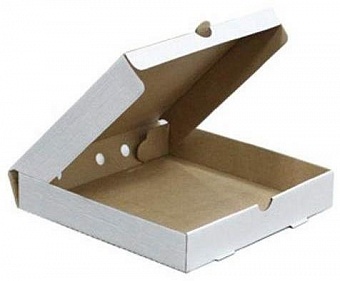 350х350х40 Коробка под пиццу белая гофрокартон (х50)