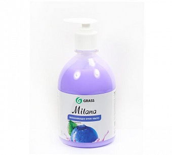 126301 Средство для мытья кожи рук "Milana" черника в йогурте с дозатором (канистра 1 кг)(6/540)