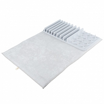 VETTA Сушилка пластиковая с ковриком для сушки посуды, 50х38см, 359г, ПП пластик, полиэстер