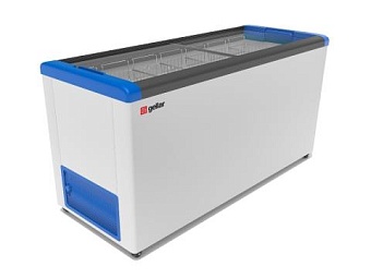 морозильный ларь gellar fg 600 c прямое стекло