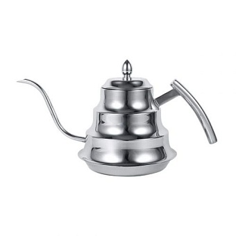 Чайник,кофейник с ситом 1100 мл,металлический, P.L. Proff Coffee