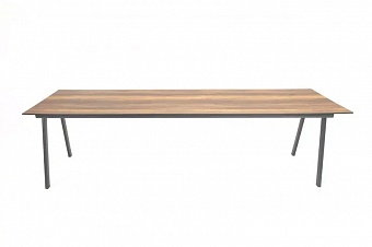 стол "рио" из hpl, цвет дуб, размер 300х100 см