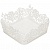 Сухарница пластик, 16.2х16.2 см, Альтернатива, Соната белая, М6034, белая