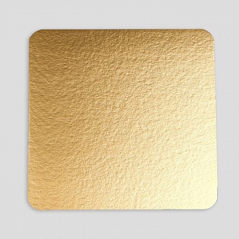 Подложка усиленная, квадратная, золото -  20х20 см 9276149