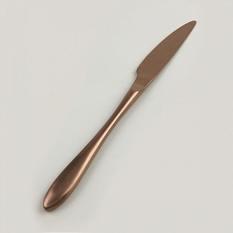 Нож столовый ,покрытие PVD,цвет матовая медь,серия "Alessi-Copper" P.L.