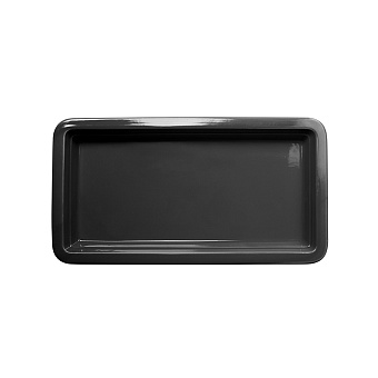 ГАСТРОЕМКОСТЬ керамическая 1/3х1,5" 322х168х30мм черная "Corone Cottura" [LQ-QK15077-K]